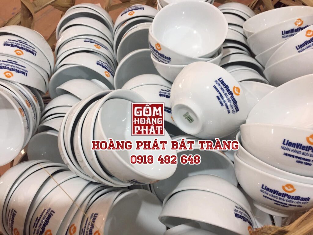 Đơn hàng bát cơm gốm sứ Bát Tràng