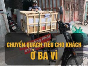 Chuyển quách tiểu cho khách đi Ba vì