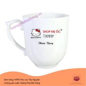 Cốc sứ Bát Tràng làm quà tặng Shop mẹ Ốc