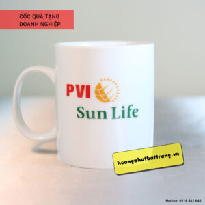 Cốc chữ C - logo Pvi SunLife